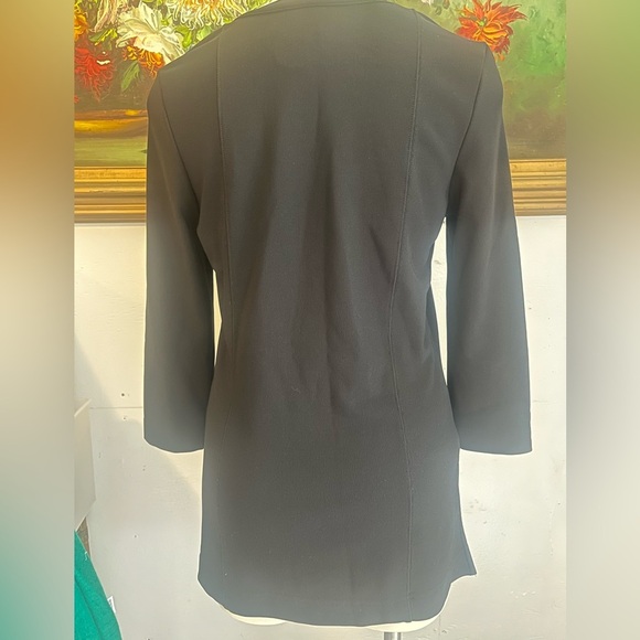 Boston Proper Black Square Neckline Top Size Small - Picture 5 of 6